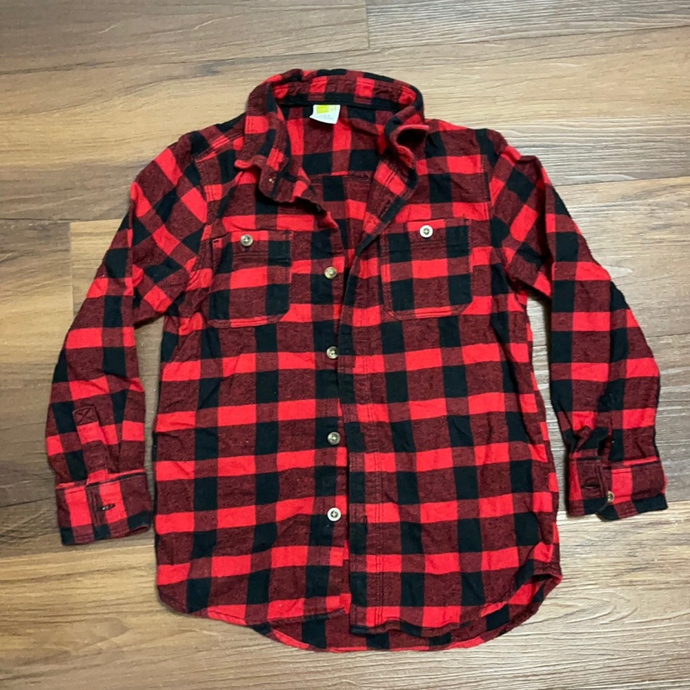 Boys red flannel